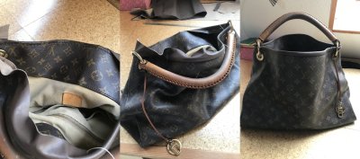 Edle Handtasche repariert