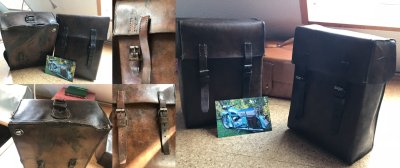 Alte Ledertaschen repariert